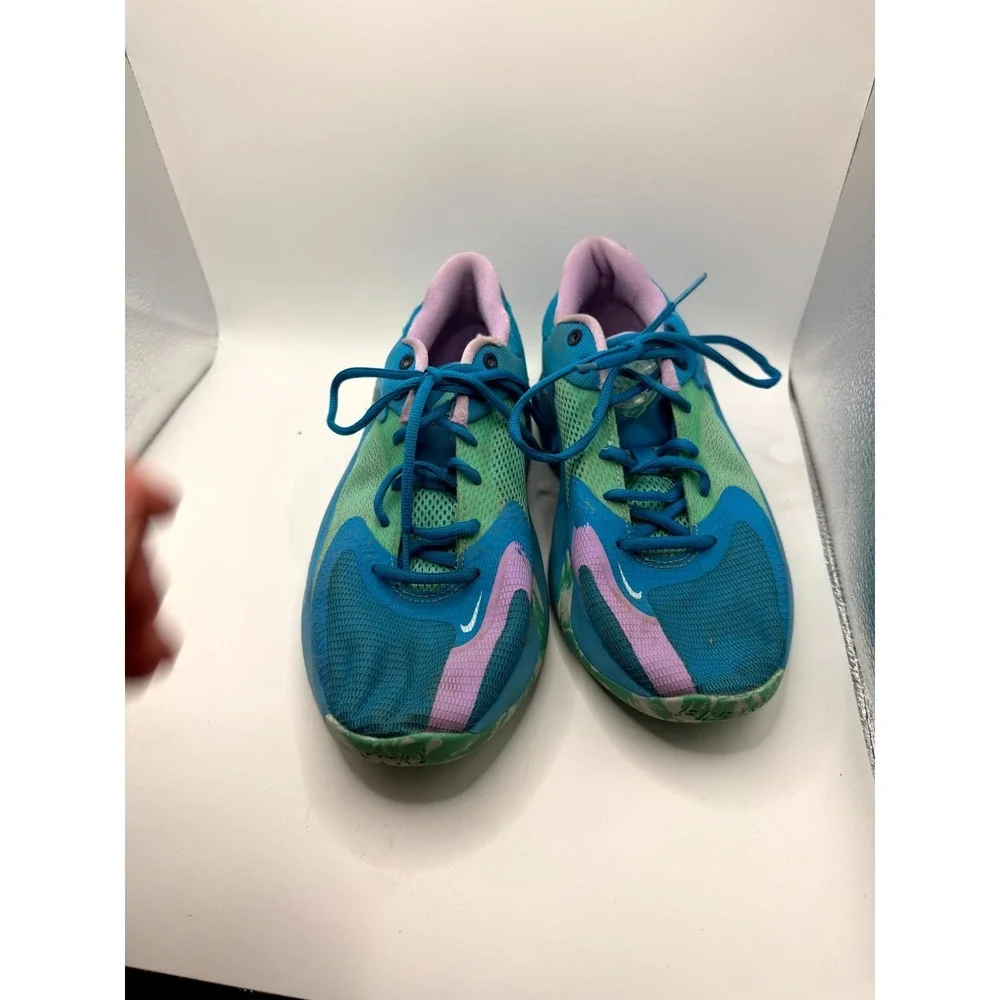 Nike Zoom Freak 4 GS Birthstone DQ0553-400 Kids 7 Sneaker‎ Blue Basketball Shoes